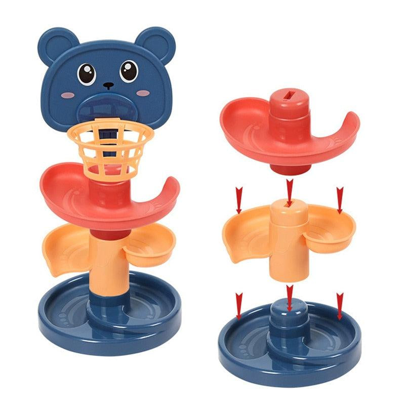 Rolling Ball Pile Tower - Babyblush
