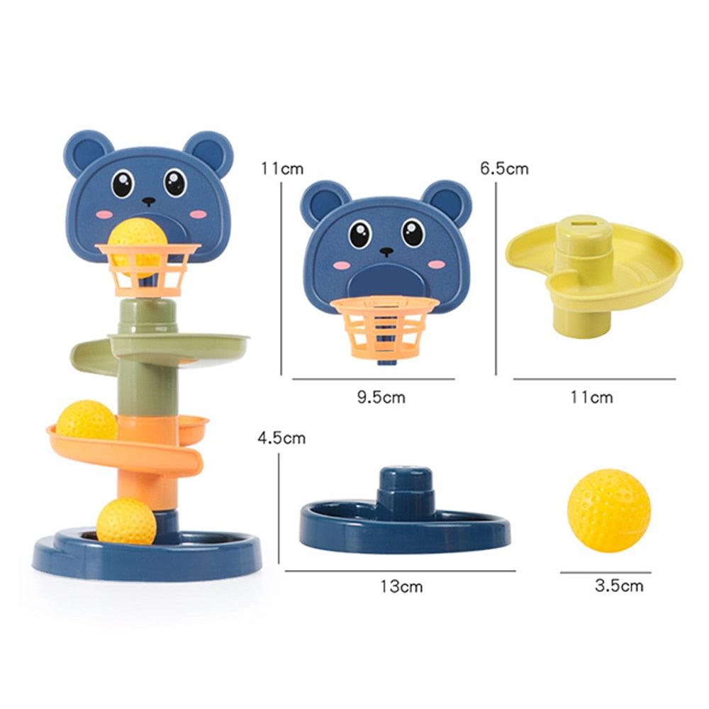 Rolling Ball Pile Tower - Babyblush