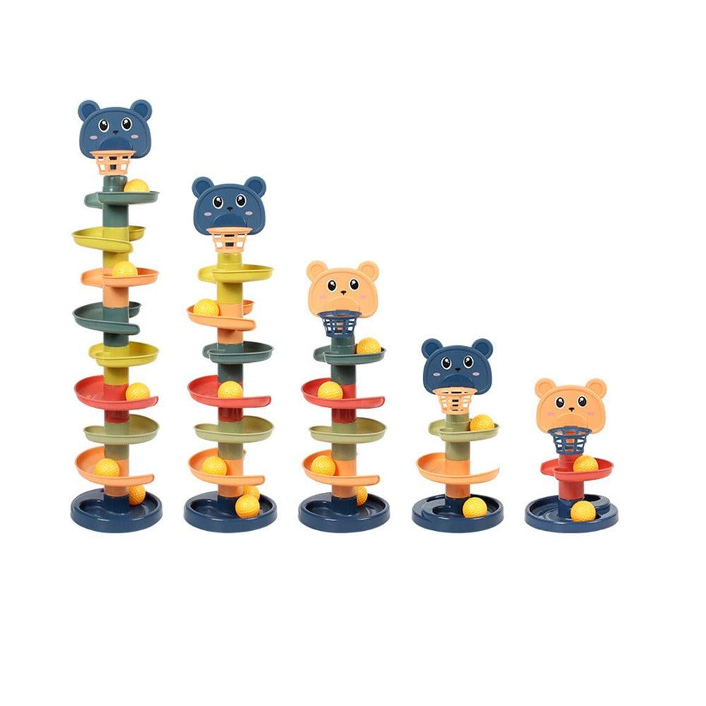 Rolling Ball Pile Tower - Babyblush