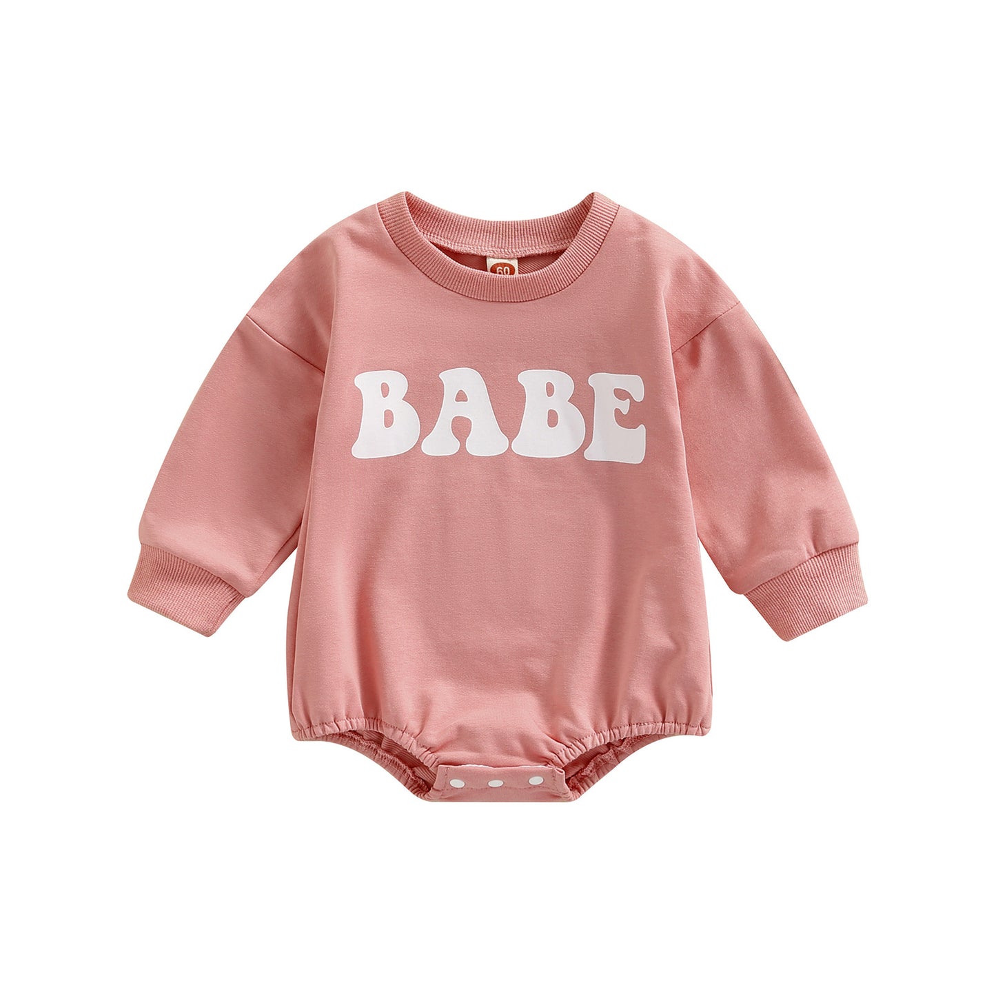 Baby Cotton Triangle Crawl Bodysuit (BABE Print)