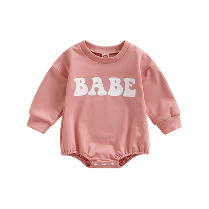 Baby Cotton Triangle Crawl Bodysuit (BABE Print)