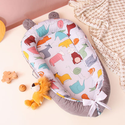 Fashionable Portable Removable And Washable Baby Bed Can Be Folded Out
