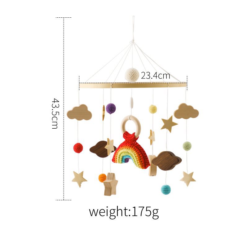 Cross-border Comforter Bed Bell Hanging Baby Sleep Companion Wind Chimes Rotatable Rattle Toys
