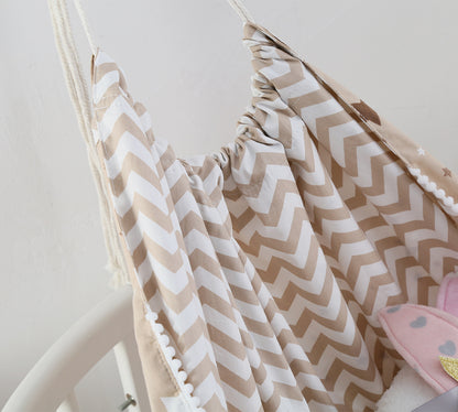 Cozy Children’s Indoor/Outdoor Hammock – Soft Hanging Baby Swing Basket for Play & Relaxation