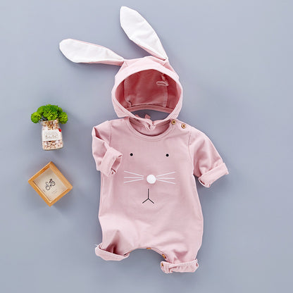 Baby Long Sleeve Cotton Flannel Romper (Unisex)