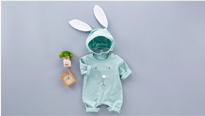 Baby Long Sleeve Cotton Flannel Romper (Unisex)