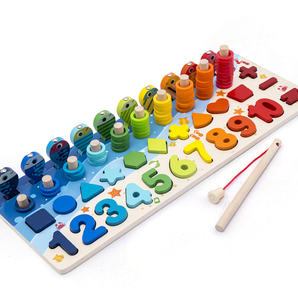 3D Wooden Alphabet & Number Puzzle – Colourful Learning Toy for Early Development