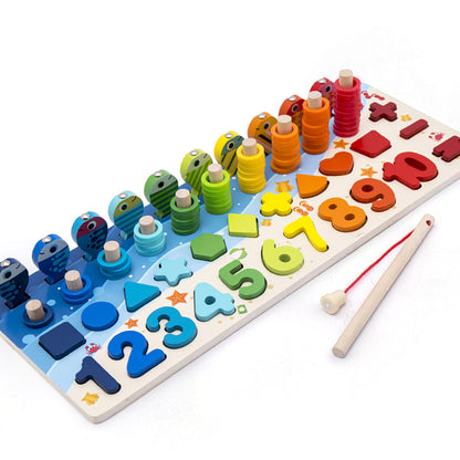 3D Wooden Alphabet & Number Puzzle – Colourful Learning Toy for Early Development