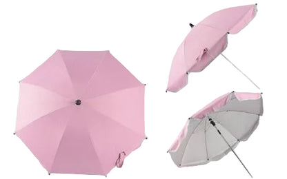 360° Adjustable Stroller Umbrella – UV-Protective Pram Sunshade with Flexible Arm