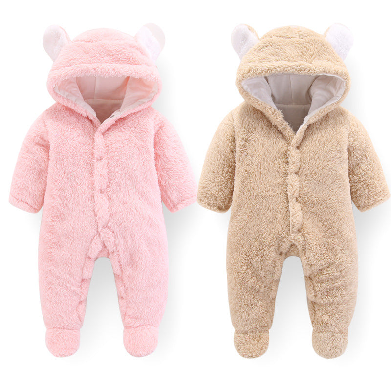 Teddy Bear Winter Baby Jumpsuit