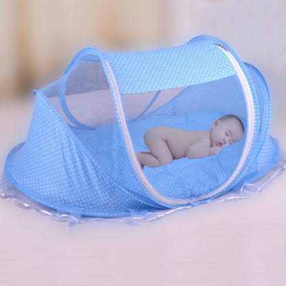 BabyBlush Foldable Baby Bed Net with Mattress & Pillow