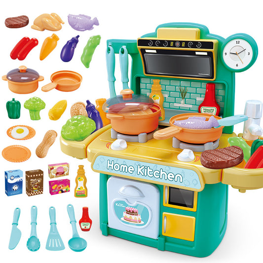Kids Play Kitchen Set Large Pretend Cooking Play House