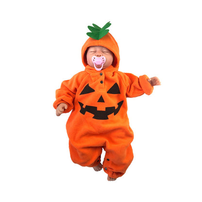 Cozy Pumpkin Baby Romper