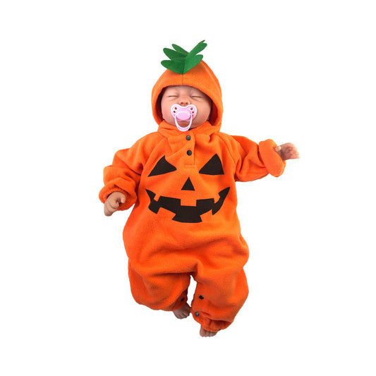 Cozy Pumpkin Baby Romper