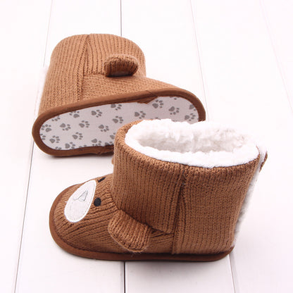 Cozy Bear Baby Booties