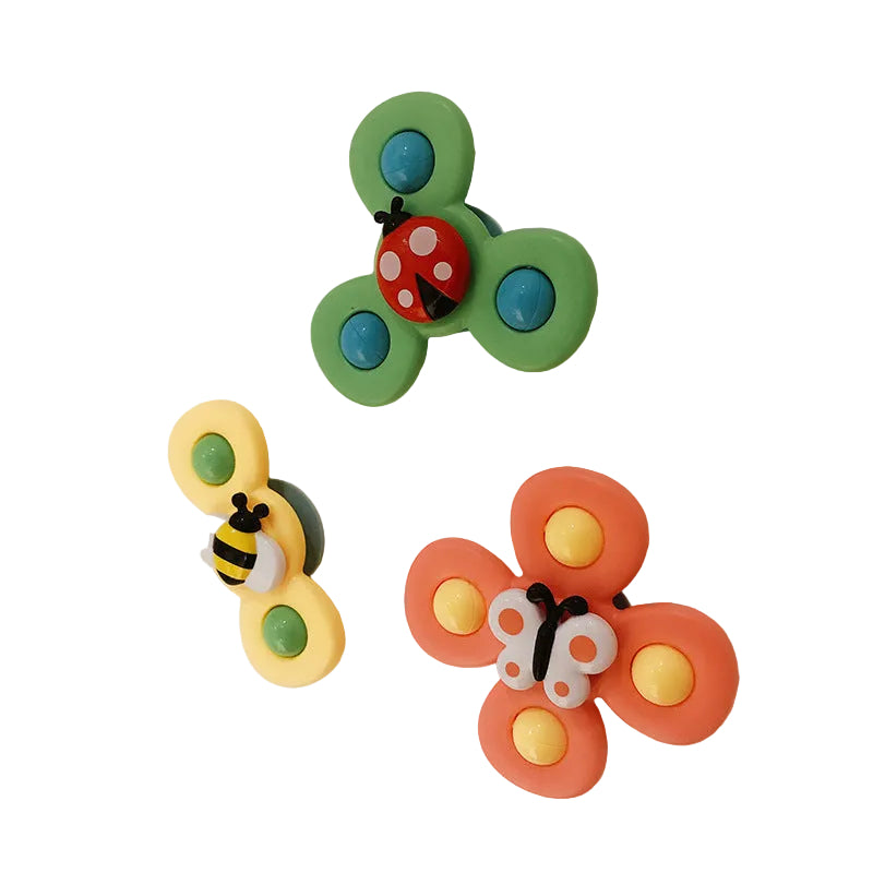 Baby Suction Spinner Insect Toy (3-Pack)