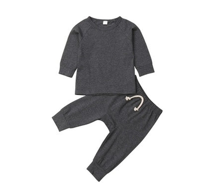 Cozy Cotton Baby Tracksuit Set – Soft, Stretchy & Everyday Comfy