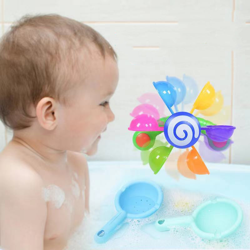 Baby Bath Water Wheel Toy with Scoops