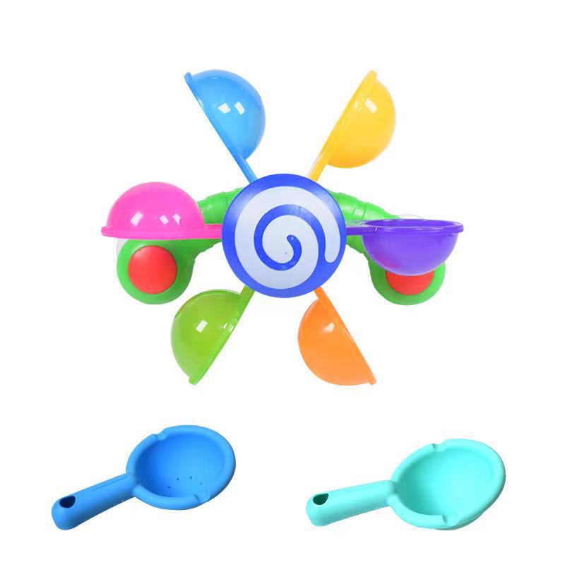 Baby Bath Water Wheel Toy with Scoops