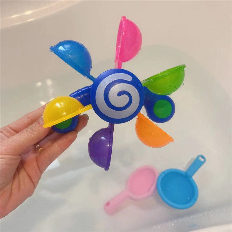 Baby Bath Water Wheel Toy with Scoops