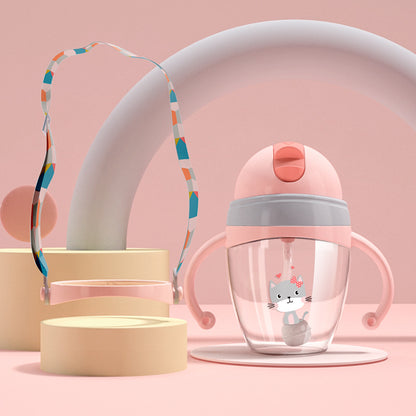 Cute Tritan Baby Water Cup – Drop-Proof, Leak-Proof & Perfect for Little Hands