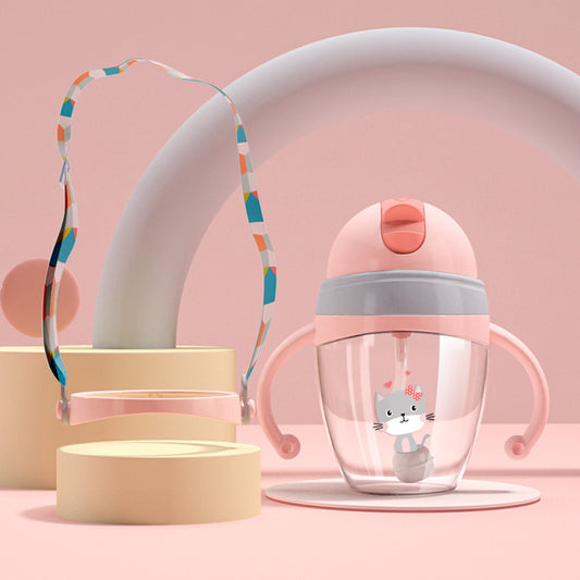 Cute Tritan Baby Water Cup – Drop-Proof, Leak-Proof & Perfect for Little Hands