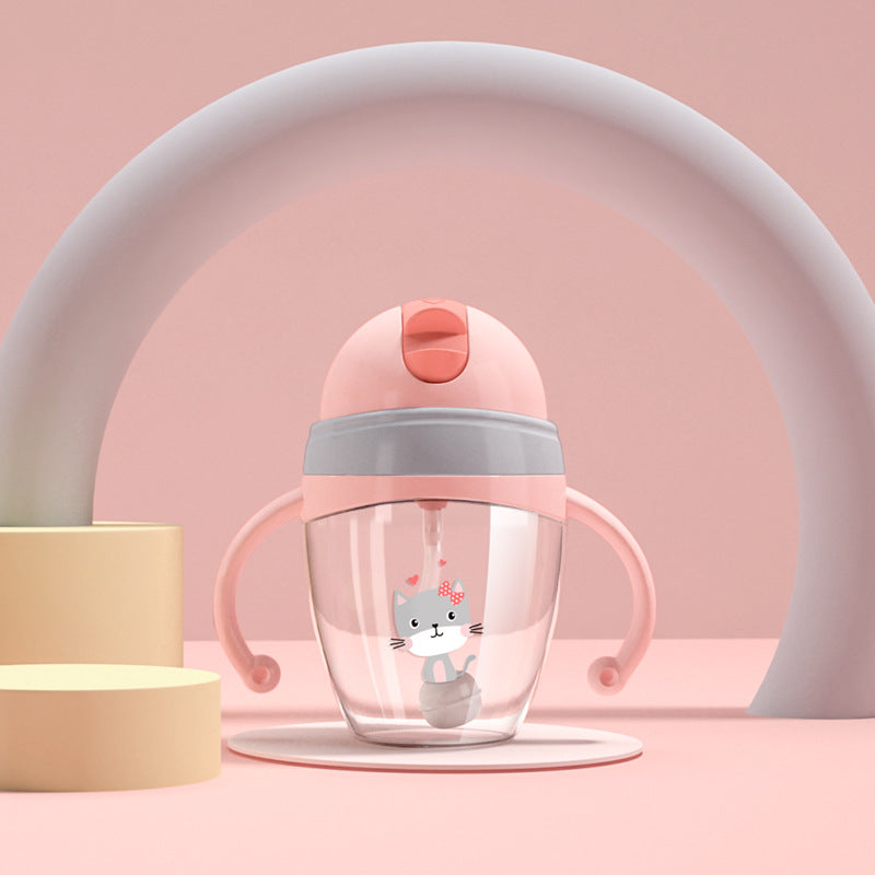 Cute Tritan Baby Water Cup – Drop-Proof, Leak-Proof & Perfect for Little Hands