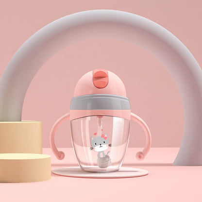 Cute Tritan Baby Water Cup – Drop-Proof, Leak-Proof & Perfect for Little Hands