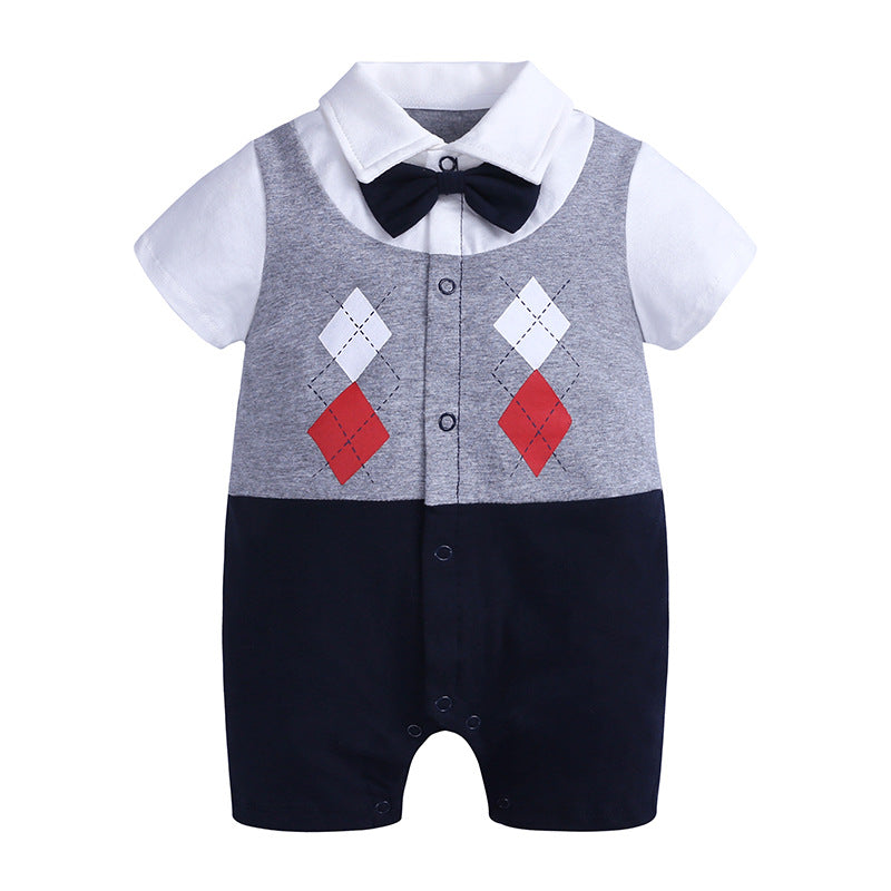 Baby Gentleman Romper Short Sleeve