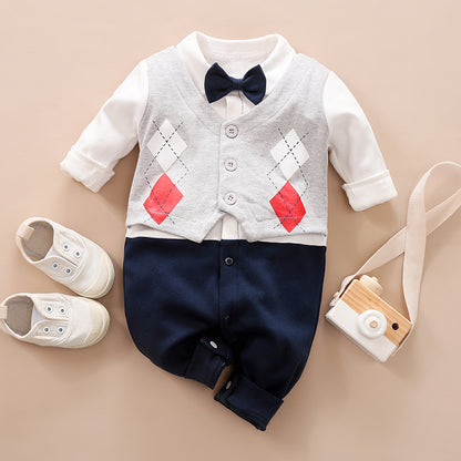 Baby Jumpsuit Gentleman Style