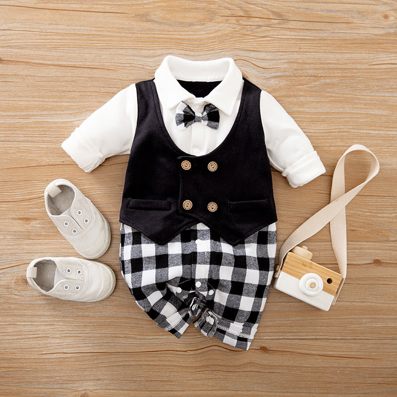 Baby Jumpsuit Gentleman Style