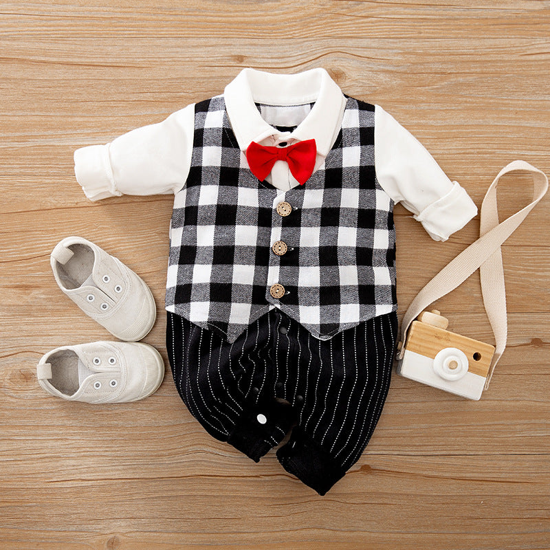 Baby Jumpsuit Gentleman Style