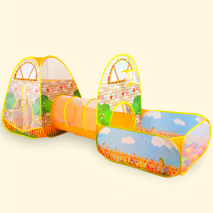 Children’s Foldable Play Tent & Tunnel with Ball Pit