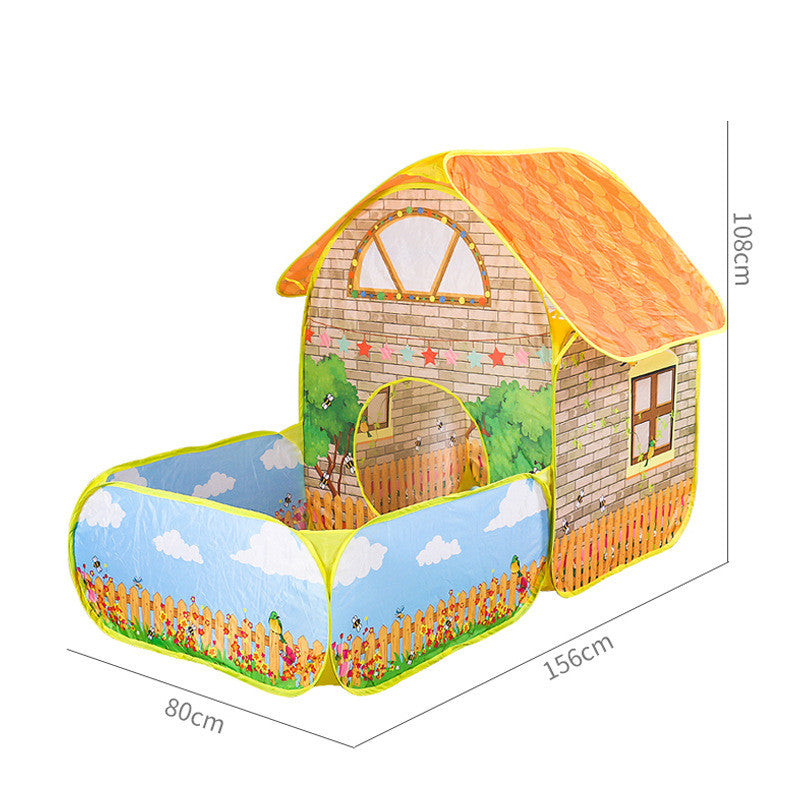 Children’s Foldable Play Tent & Tunnel with Ball Pit