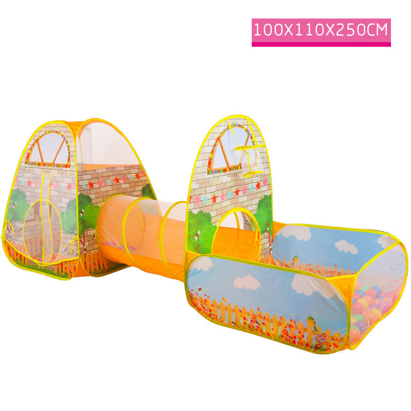 Children’s Foldable Play Tent & Tunnel with Ball Pit