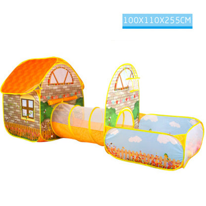 Children’s Foldable Play Tent & Tunnel with Ball Pit