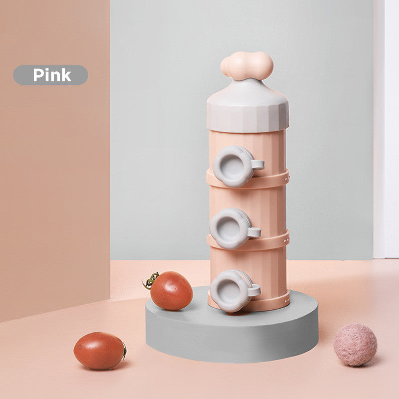 Baby Milk Powder Box (3-Layer Portable Formula Container)