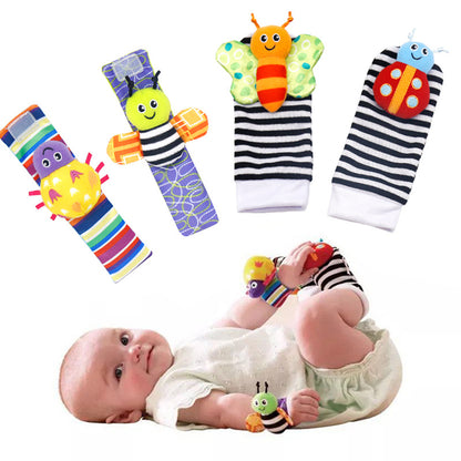 Baby Wrist & Sock Rattle Toy Set