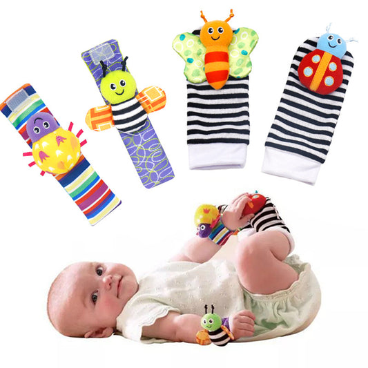 Baby Wrist & Sock Rattle Toy Set