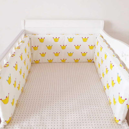Pure Cotton Crib Bumper – Soft, Safe & Washable Anti-Collision Guardrail