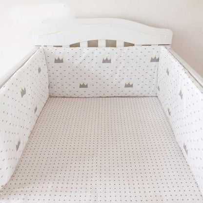 Pure Cotton Crib Bumper – Soft, Safe & Washable Anti-Collision Guardrail