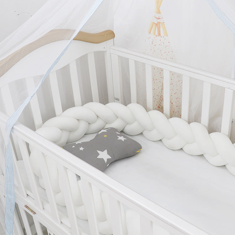 Braided Baby Crib Bumper Cushion