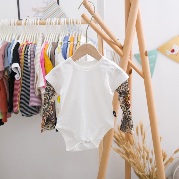 BabyBlush Long Sleeve Summer Wrap Onesie