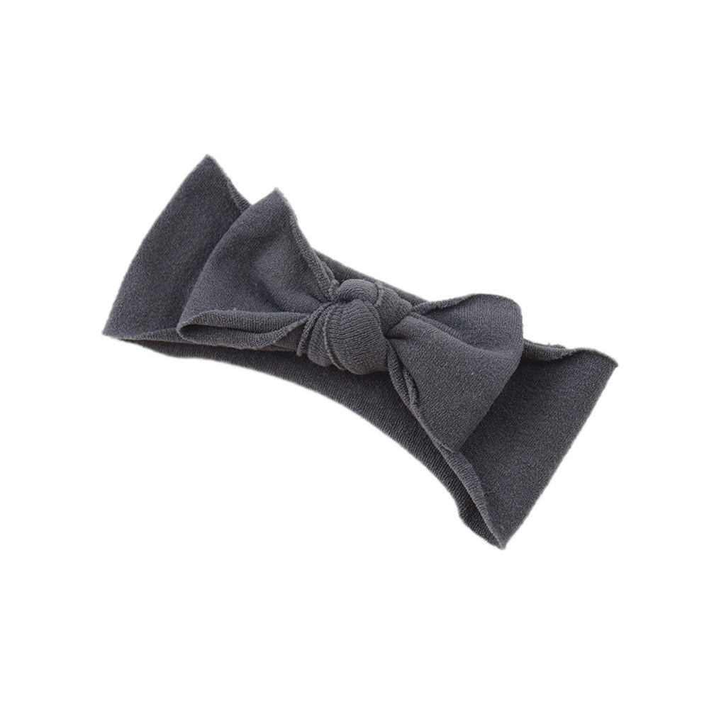 Baby Knotted Bow Headband (Solid Colour)