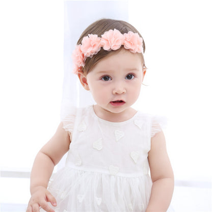 Baby Flower Headband (Handmade Pink Floral)