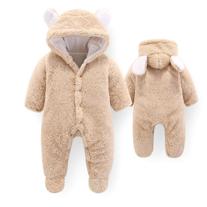 Teddy Bear Winter Baby Jumpsuit