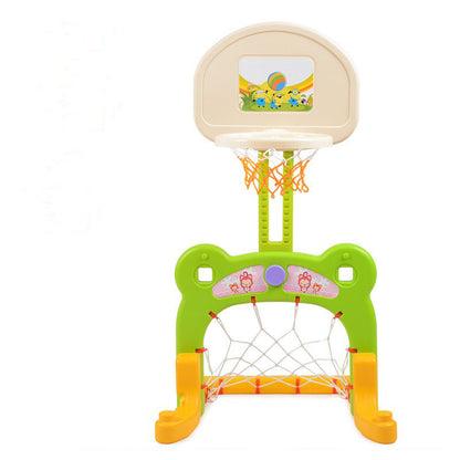 Children's basketball hoop with colorful design on a white background