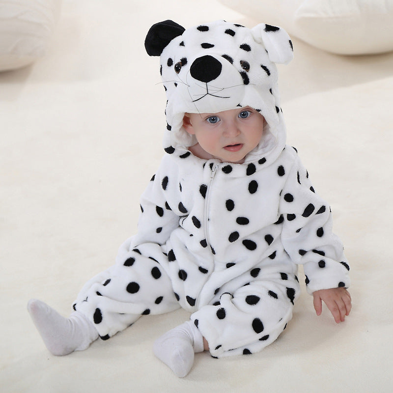 Snuggly Winter Animal Baby Romper