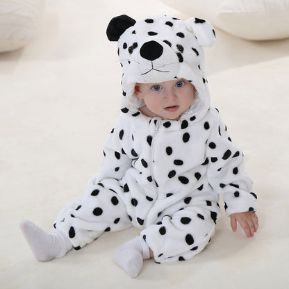 Snuggly Winter Animal Baby Romper