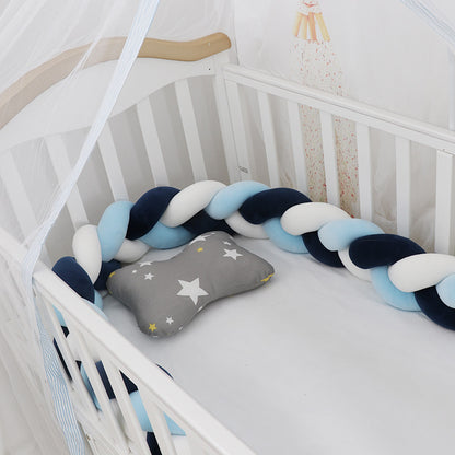 Braided Baby Crib Bumper Cushion
